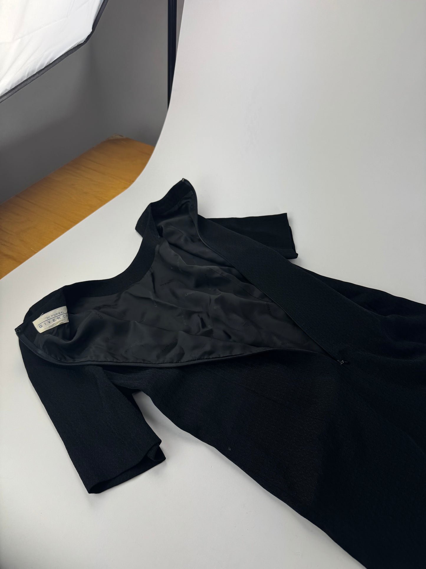 Vintage Givenchy wool Dress black m/L