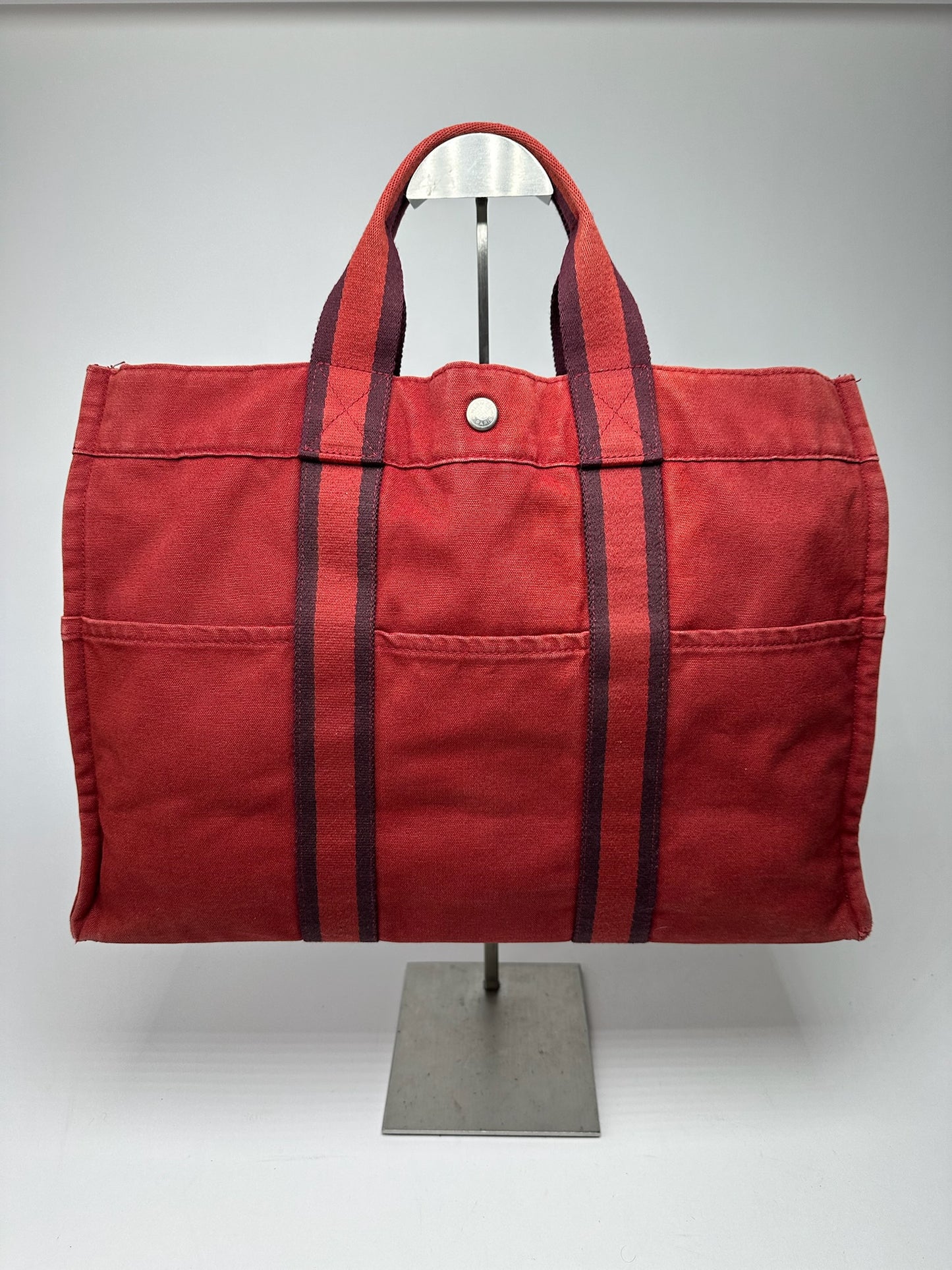 Vintage Hermes Canvas Shopper res