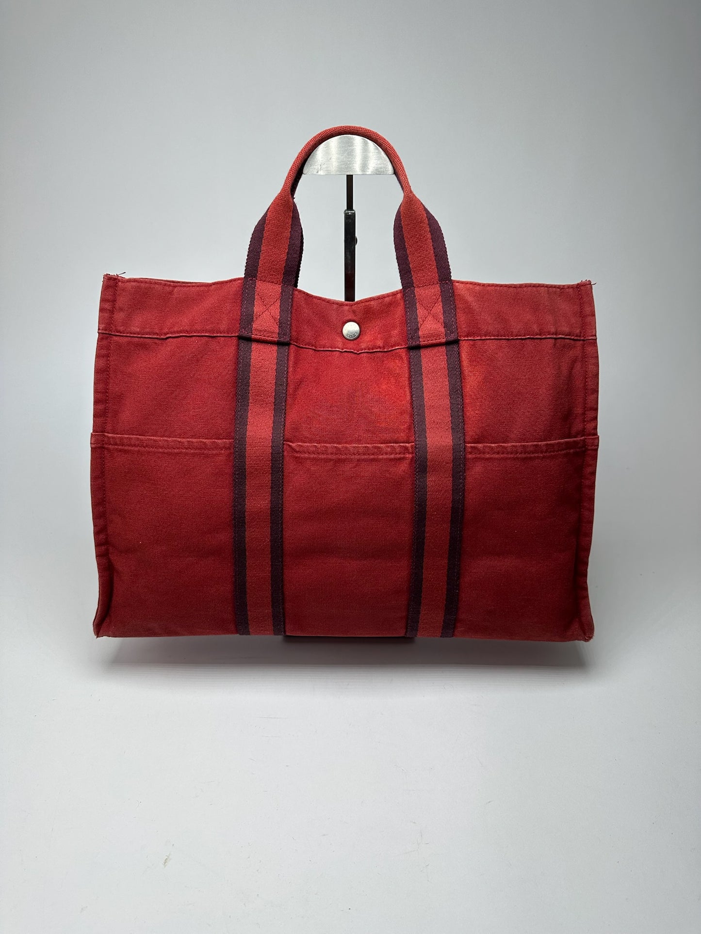 Vintage Hermes Canvas Shopper res