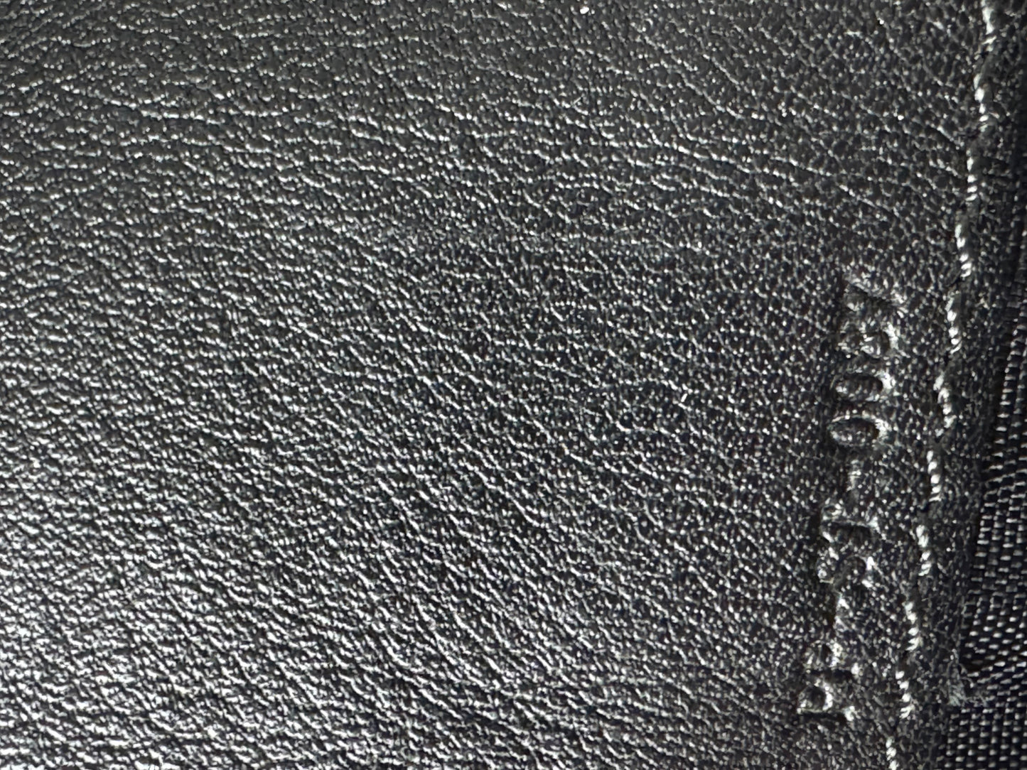 Vintage Celine Paris Monogram Leather Wallet Black