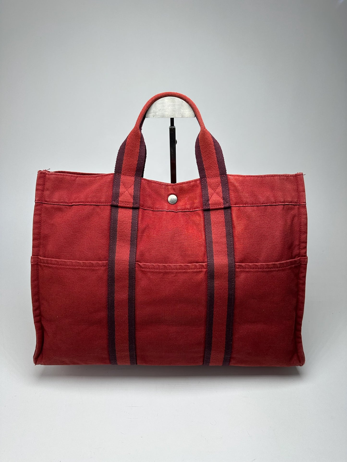 Vintage Hermes Canvas Shopper res