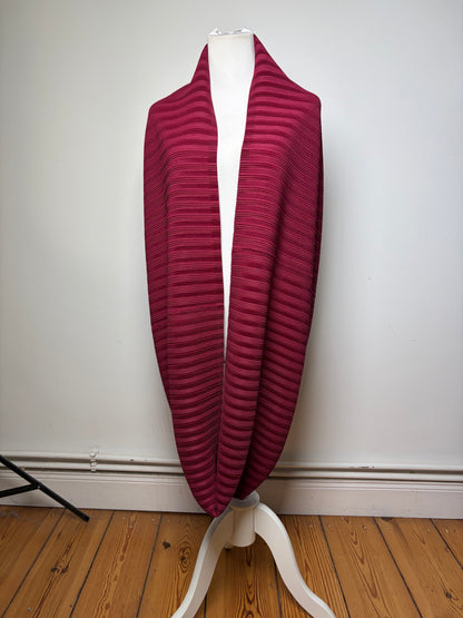 Vintage Issey Miyake Pleats Please Pleated Wrap c. Mid-2010s Burgundy