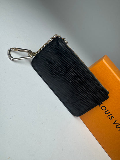 Vintage Louis Vuitton Le Dauphine EPI leather Card holder black