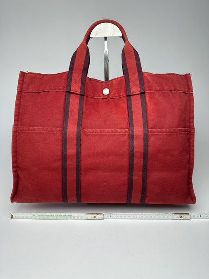 Vintage Hermes Canvas Shopper res
