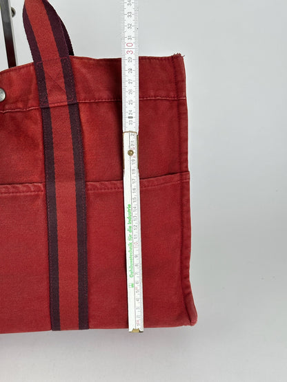 Vintage Hermes Canvas Shopper res