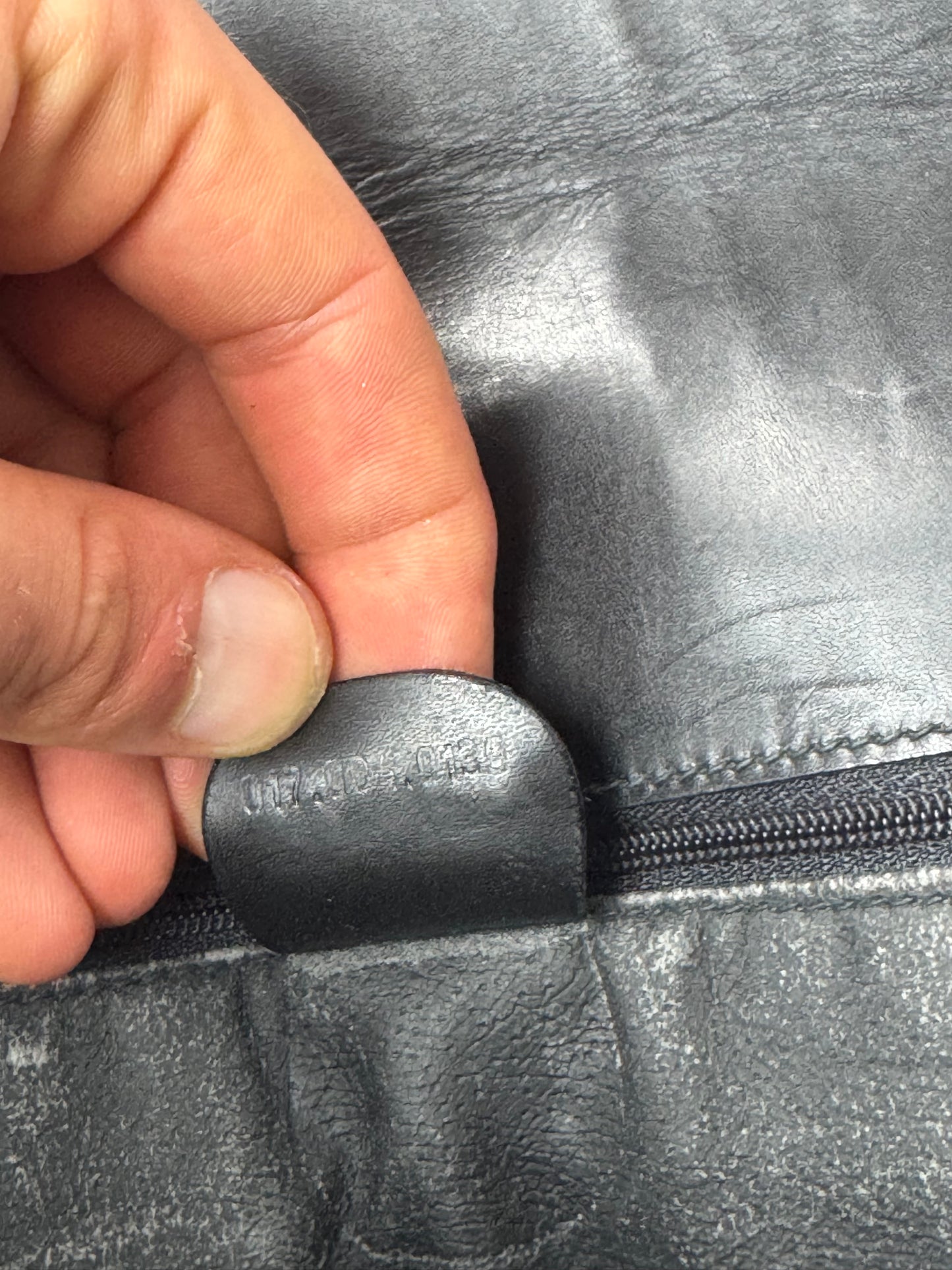 Vintage Gucci Monogram Leather Clutch Black