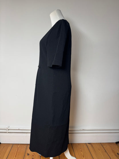 Vintage Givenchy wool Dress black m/L