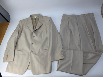 Vintage Gianni Versace Men's Silk Blend Suit Set Beige M