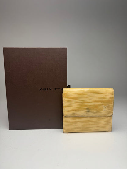 Vintage Louis Vuitton EPI Leather wallet yellow