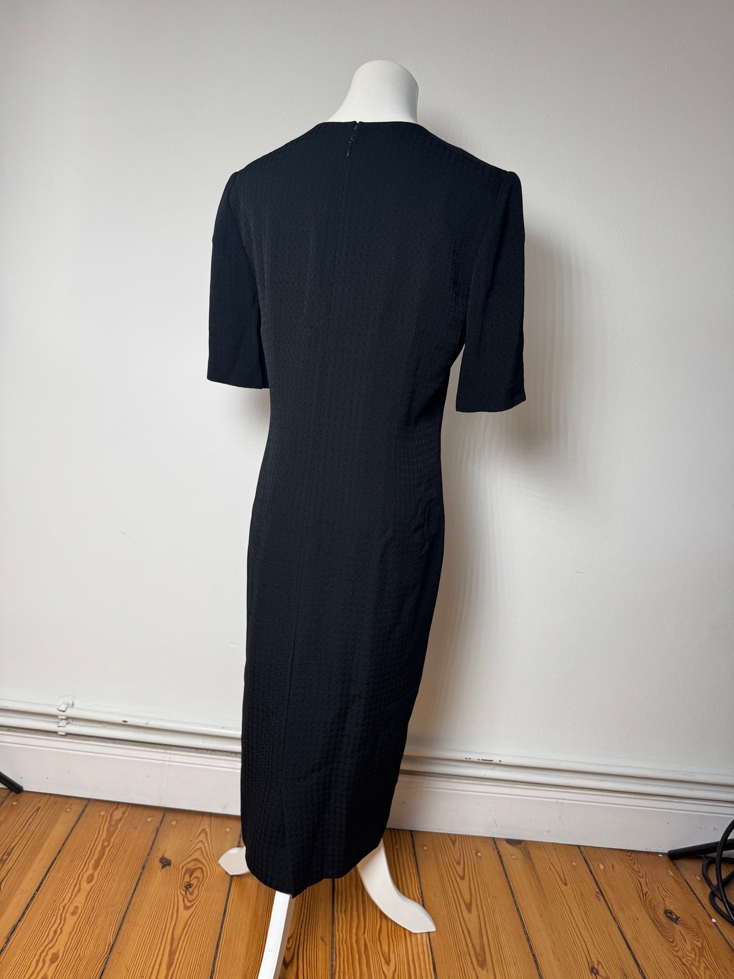 Vintage Givenchy wool Dress black m/L