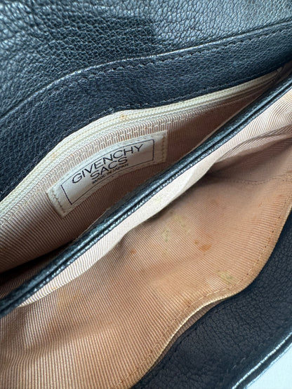 Sac vintage en cuir Givenchy 2 Way noir