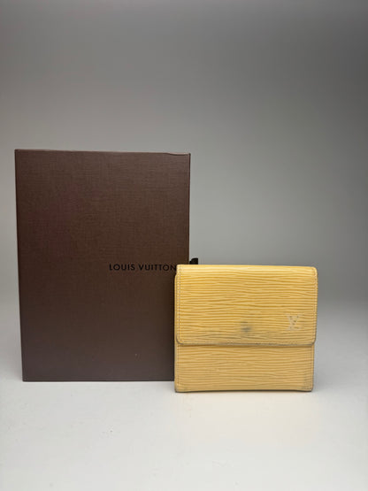 Vintage Louis Vuitton EPI Leather wallet yellow