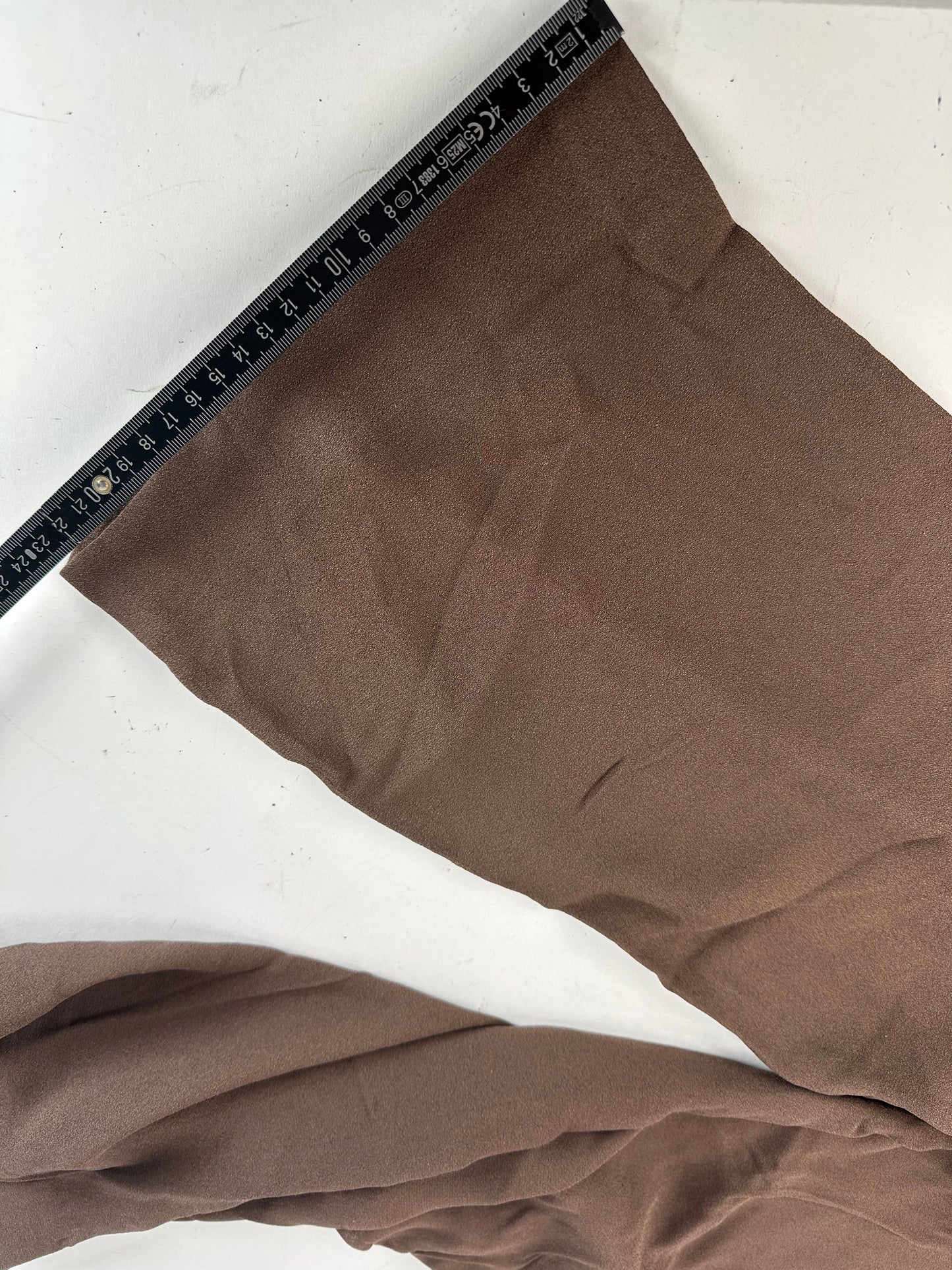 Vintage Givenchy Thin Layered Wide Leg Wool Pants Brown S