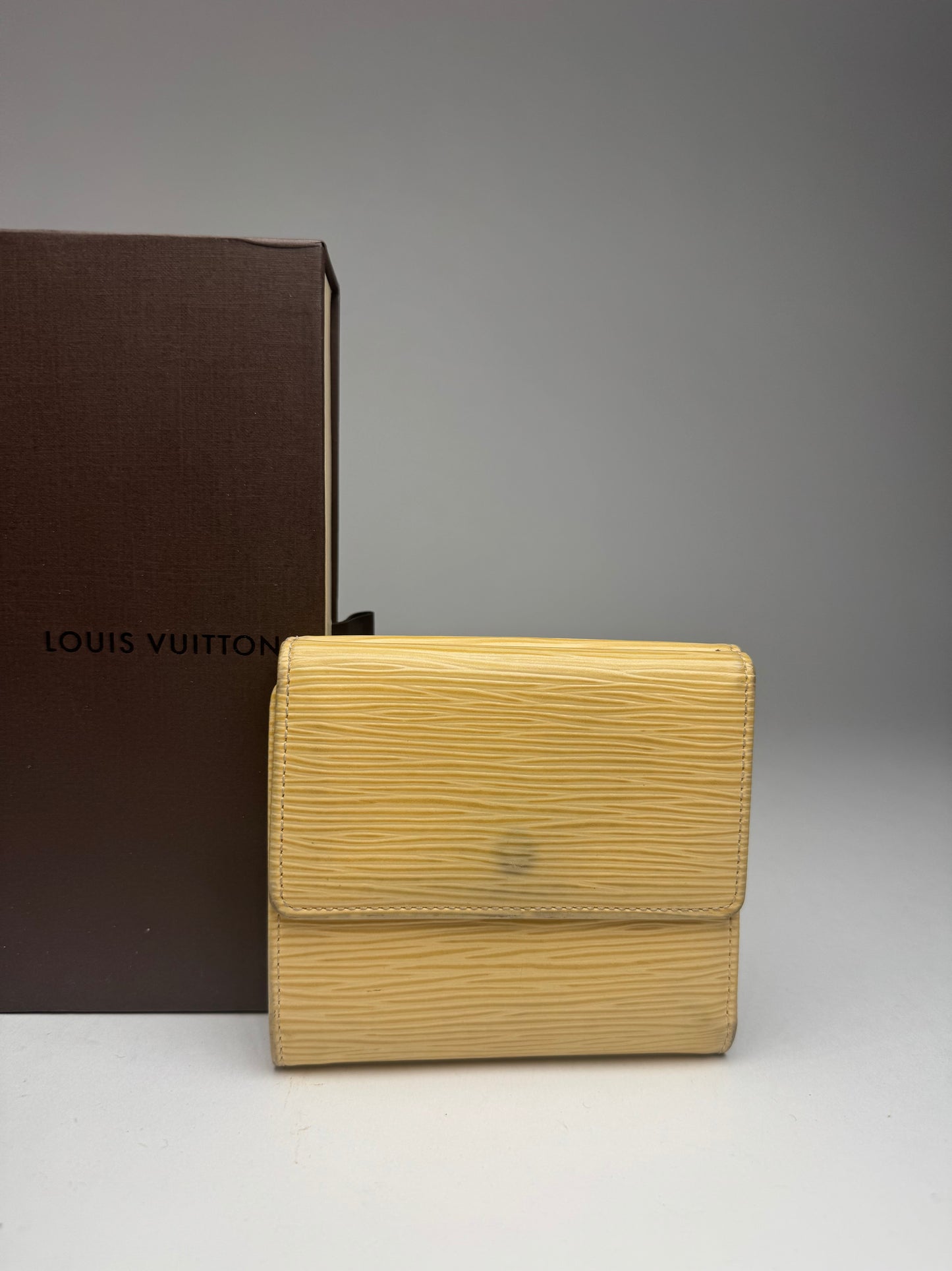 Vintage Louis Vuitton EPI Leather wallet yellow