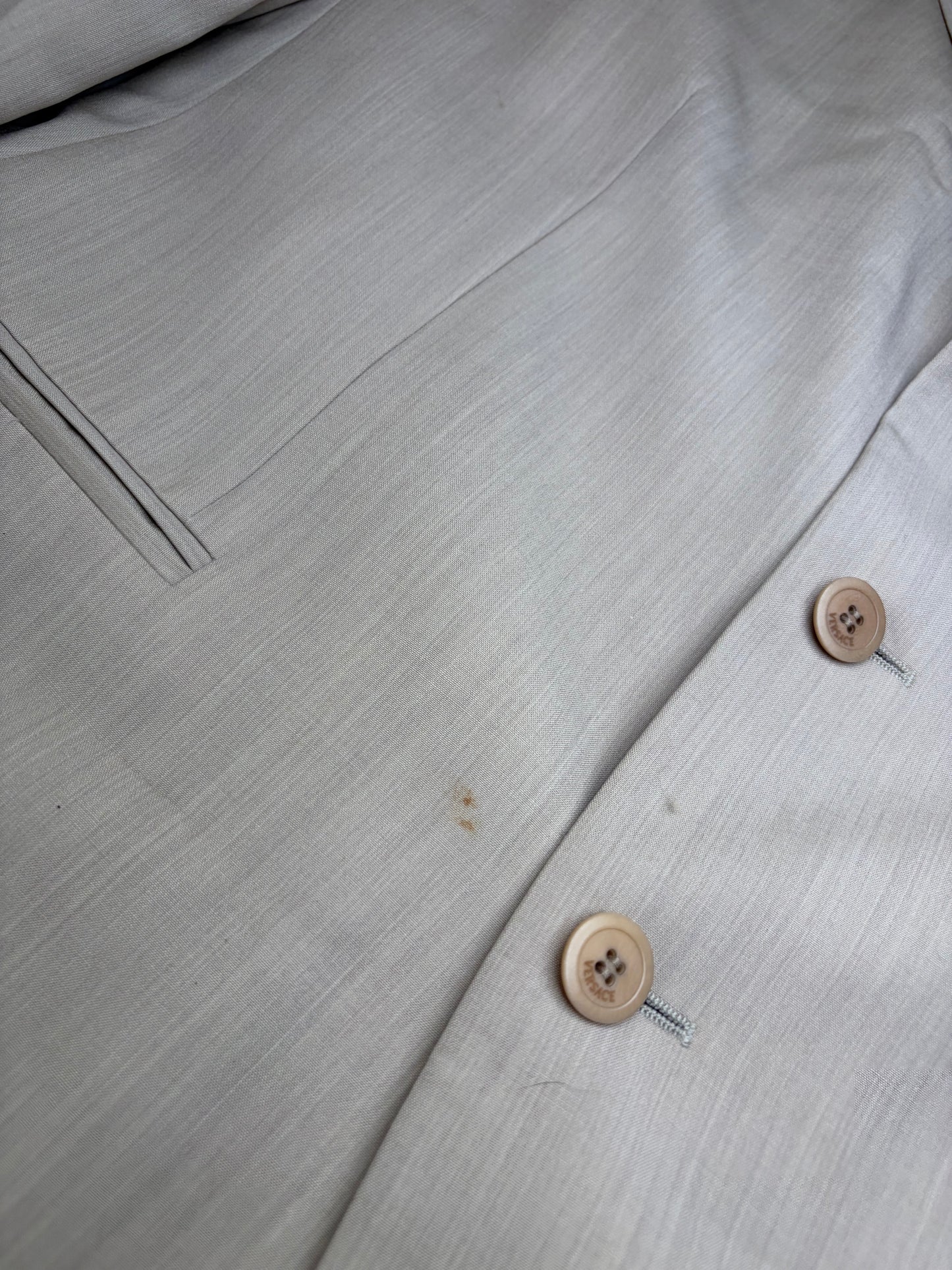 Vintage Gianni Versace Men's Silk Blend Suit Set Beige M