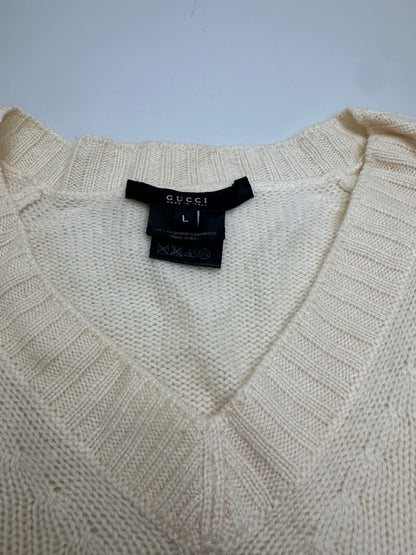 Vintage Gucci Cotton Sweater Cream M