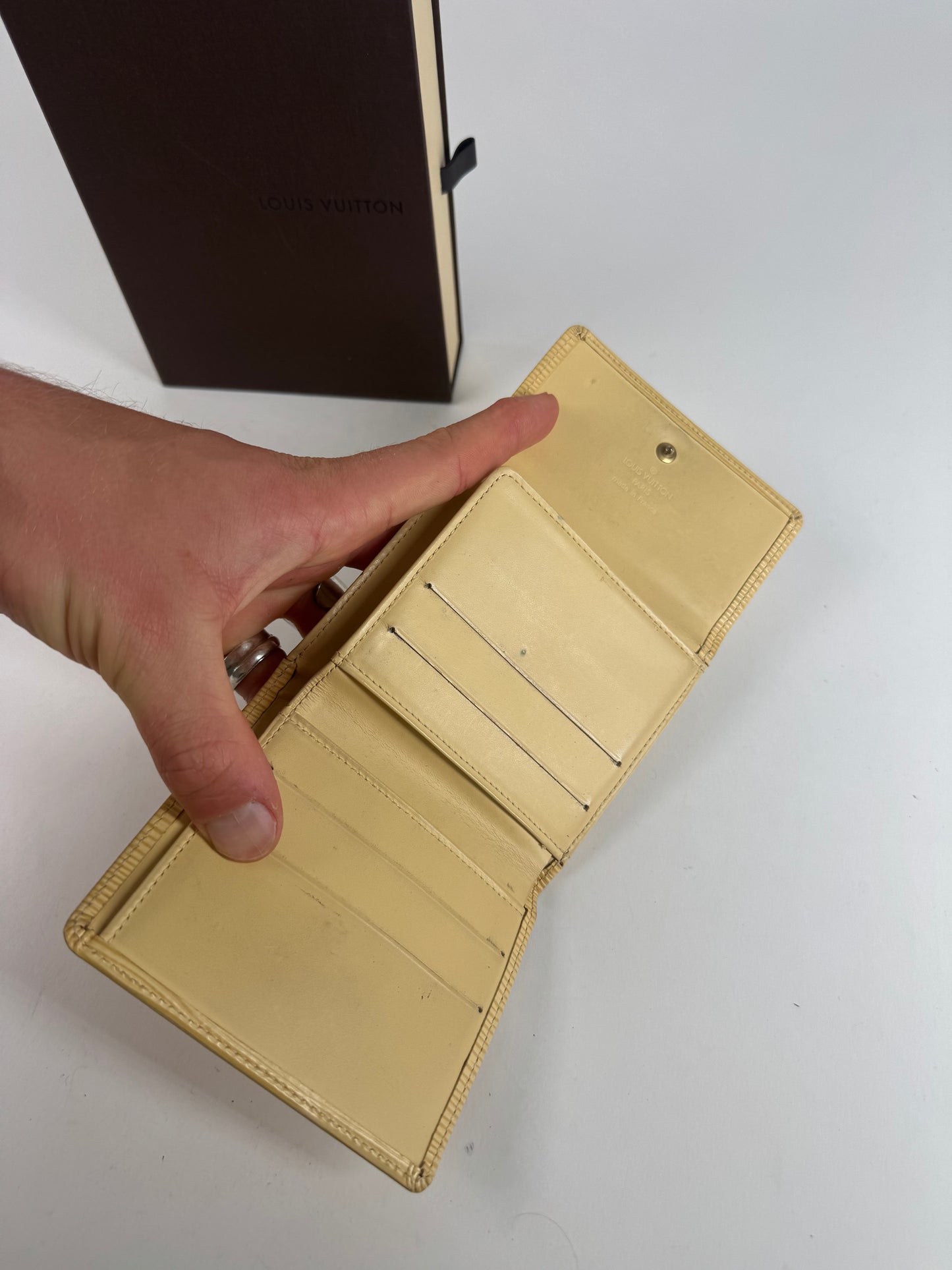 Vintage Louis Vuitton EPI Leather wallet yellow