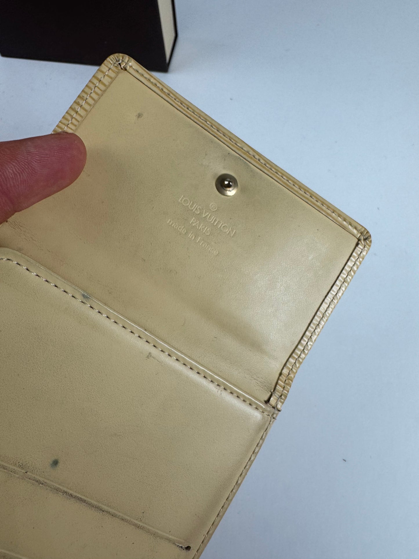 Vintage Louis Vuitton EPI Leather wallet yellow
