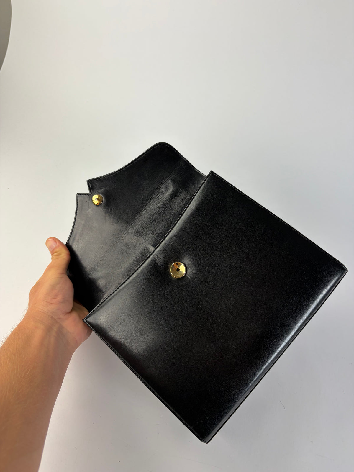 Vintage Givenchy Structured Top-Handle Bag Late 1970s Black