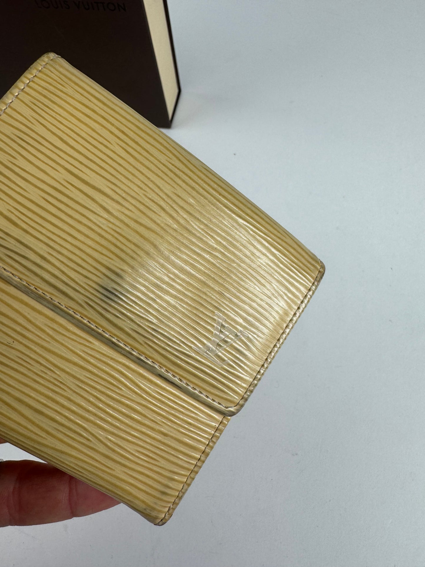 Vintage Louis Vuitton EPI Leather wallet yellow