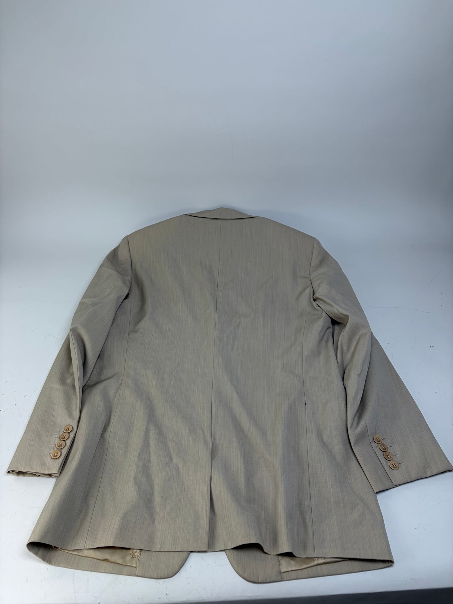Vintage Gianni Versace Men's Silk Blend Suit Set Beige M