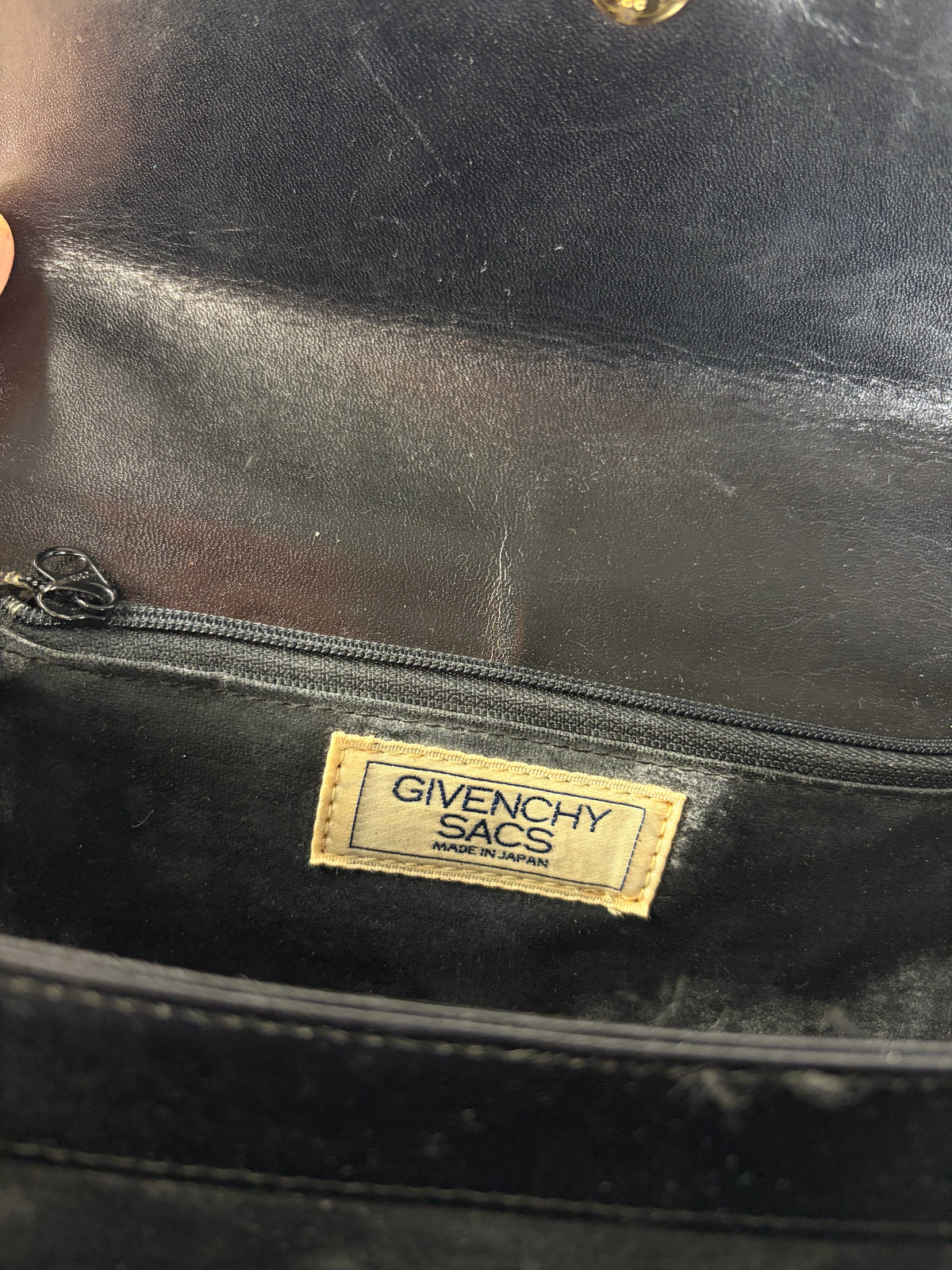 Vintage Givenchy Structured Top-Handle Bag Late 1970s Black