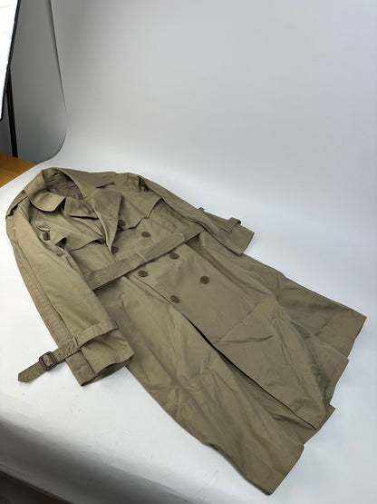 Vintage Yves Saint Laurent Trench Coat Sage Green M/L