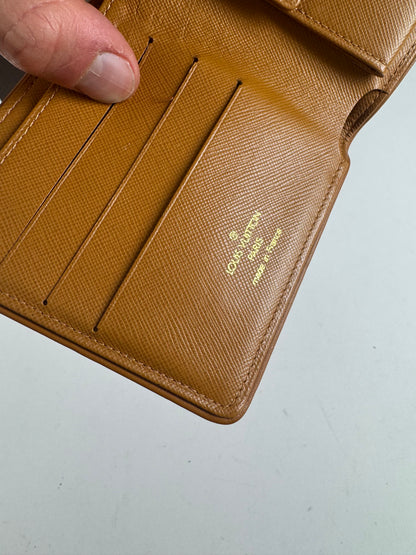 Vintage Louis Vuitton Canvas Monogram Wallet Yellow white