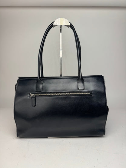 Vintage Courreges Leather Handbag Black