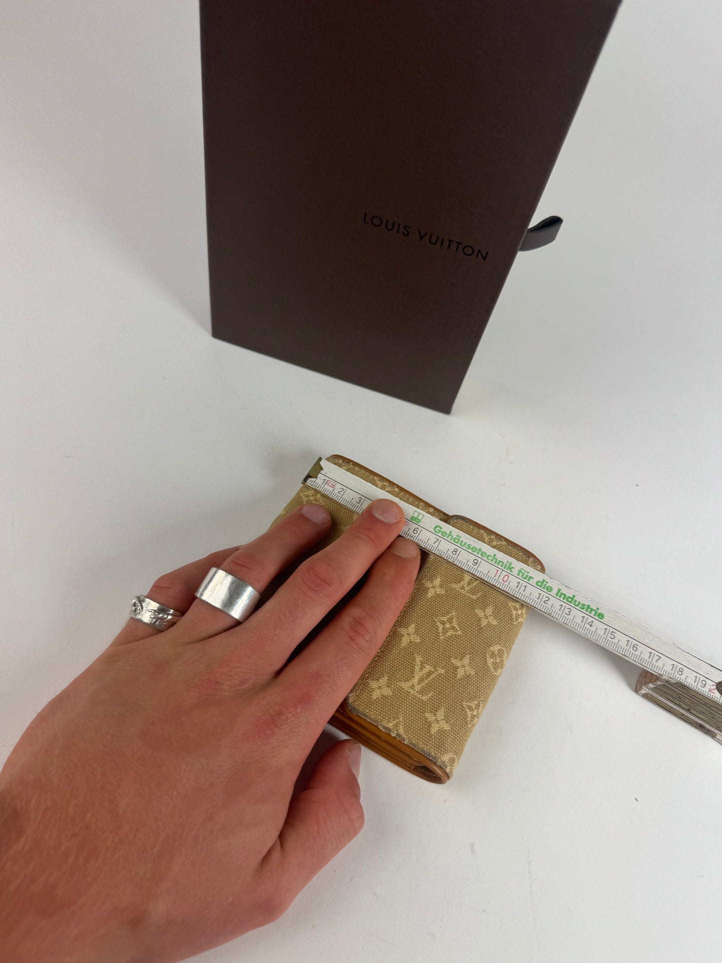 Vintage Louis Vuitton Canvas Monogram Wallet Yellow white