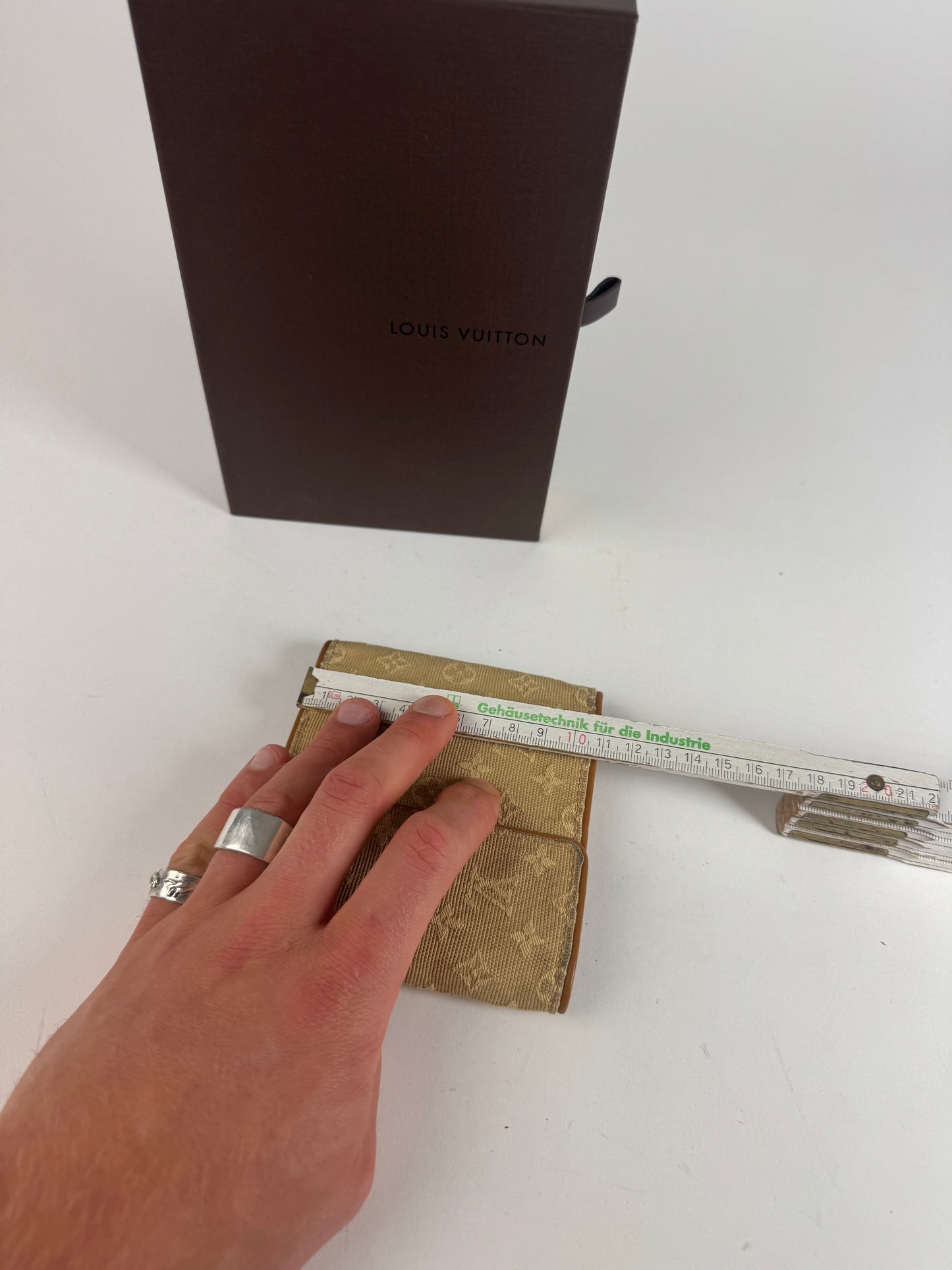 Vintage Louis Vuitton Canvas Monogram Wallet Yellow white