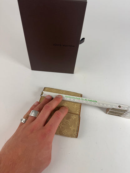 Vintage Louis Vuitton Canvas Monogram Wallet Yellow white