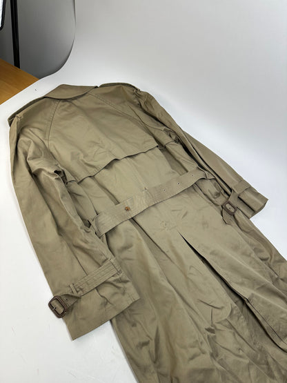 Vintage Yves Saint Laurent Trench Coat Sage Green M/L