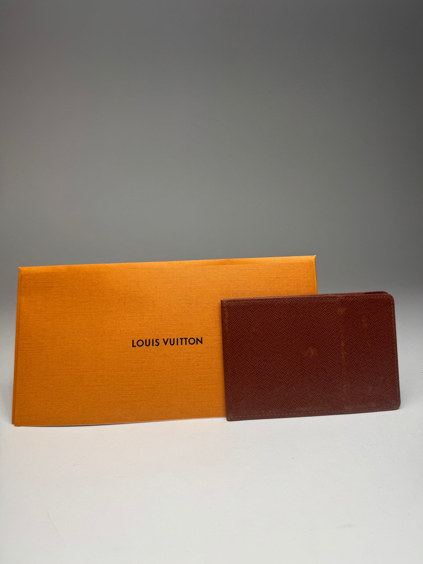 Vintage Louis Vuitton Leather Card Holder Brown