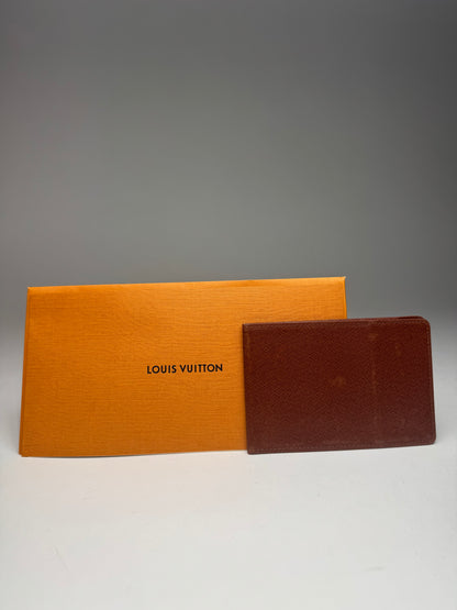 Vintage Louis Vuitton Leather Card Holder Brown