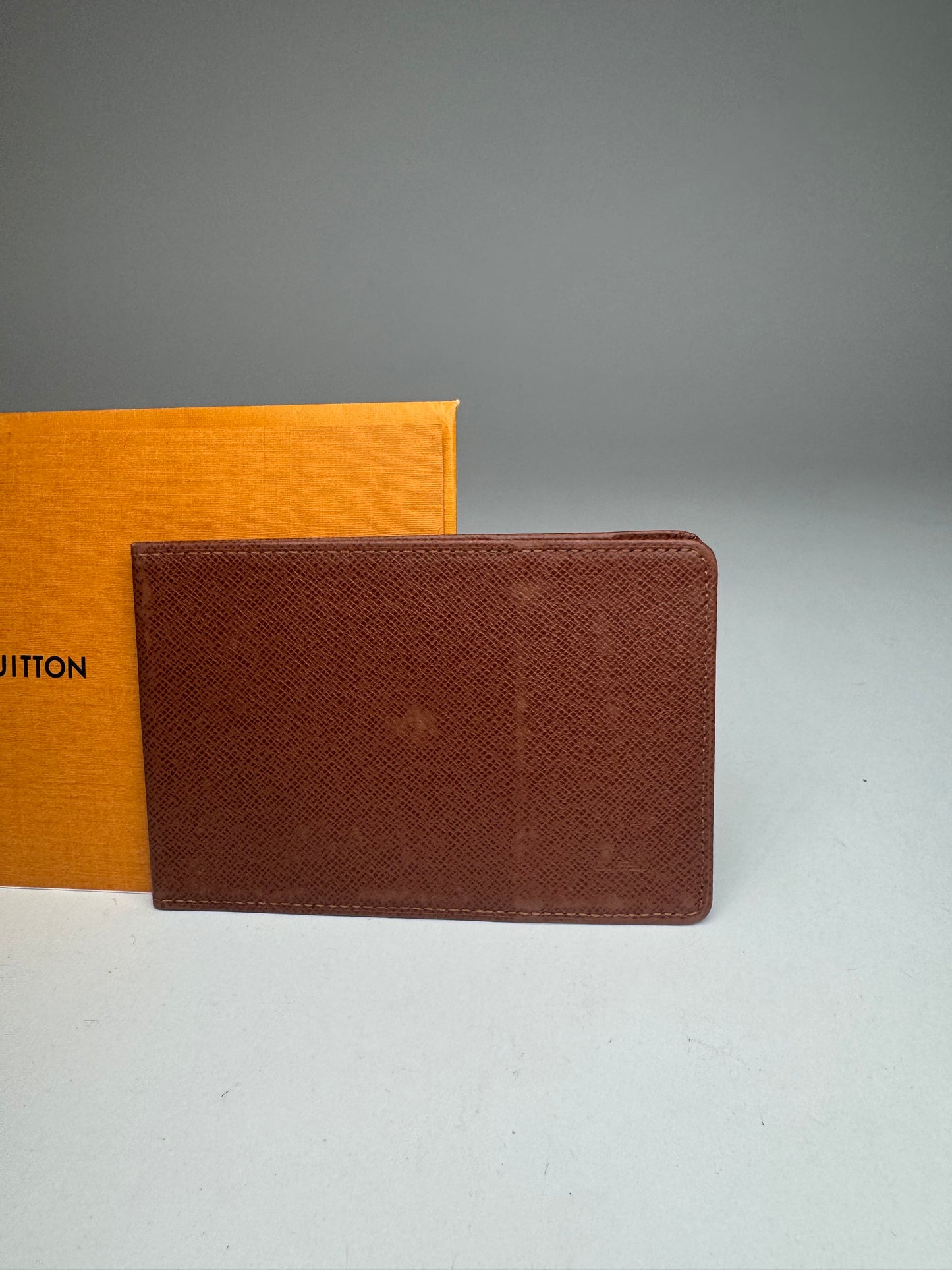 Vintage Louis Vuitton Leather Card Holder Brown