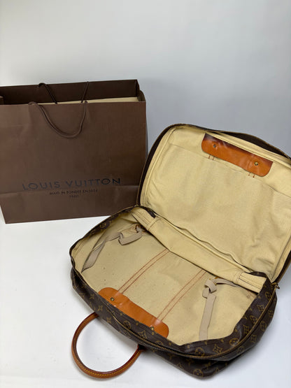 Vintage Louis Vuitton Monogram Canvas Weekender Bag c. 1987 Brown