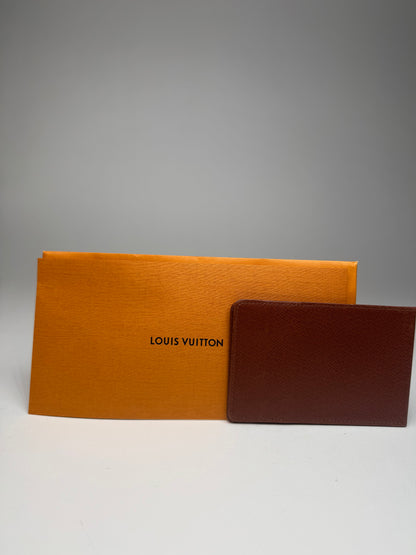 Vintage Louis Vuitton Leather Card Holder Brown