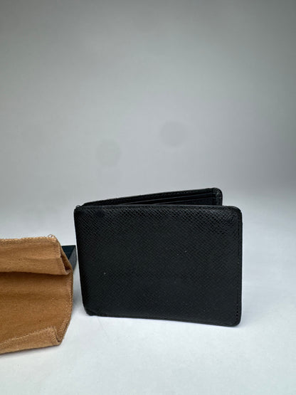 Vintage Louis Vuitton Taiga Leather Card Holder Black