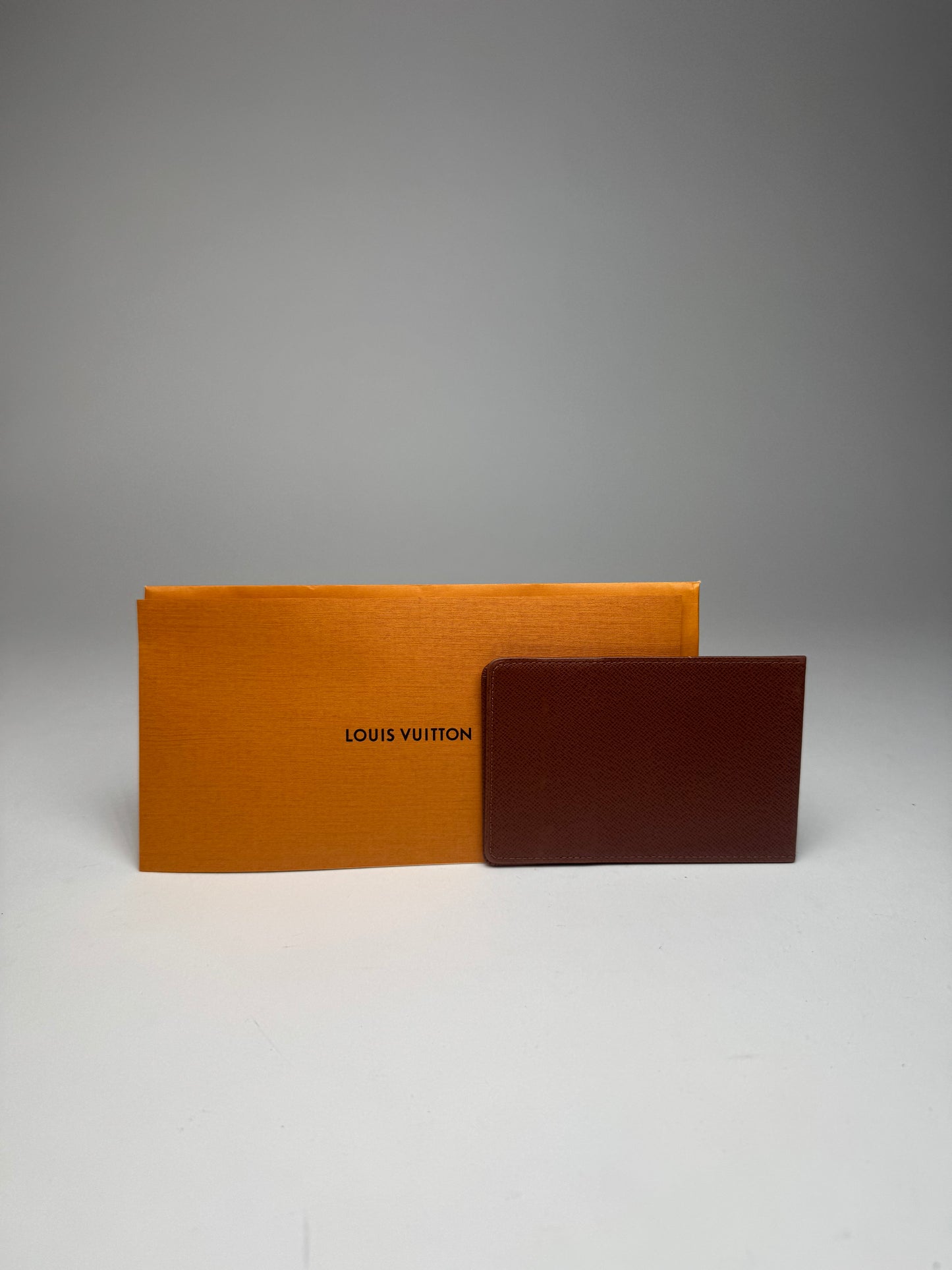 Vintage Louis Vuitton Leather Card Holder Brown