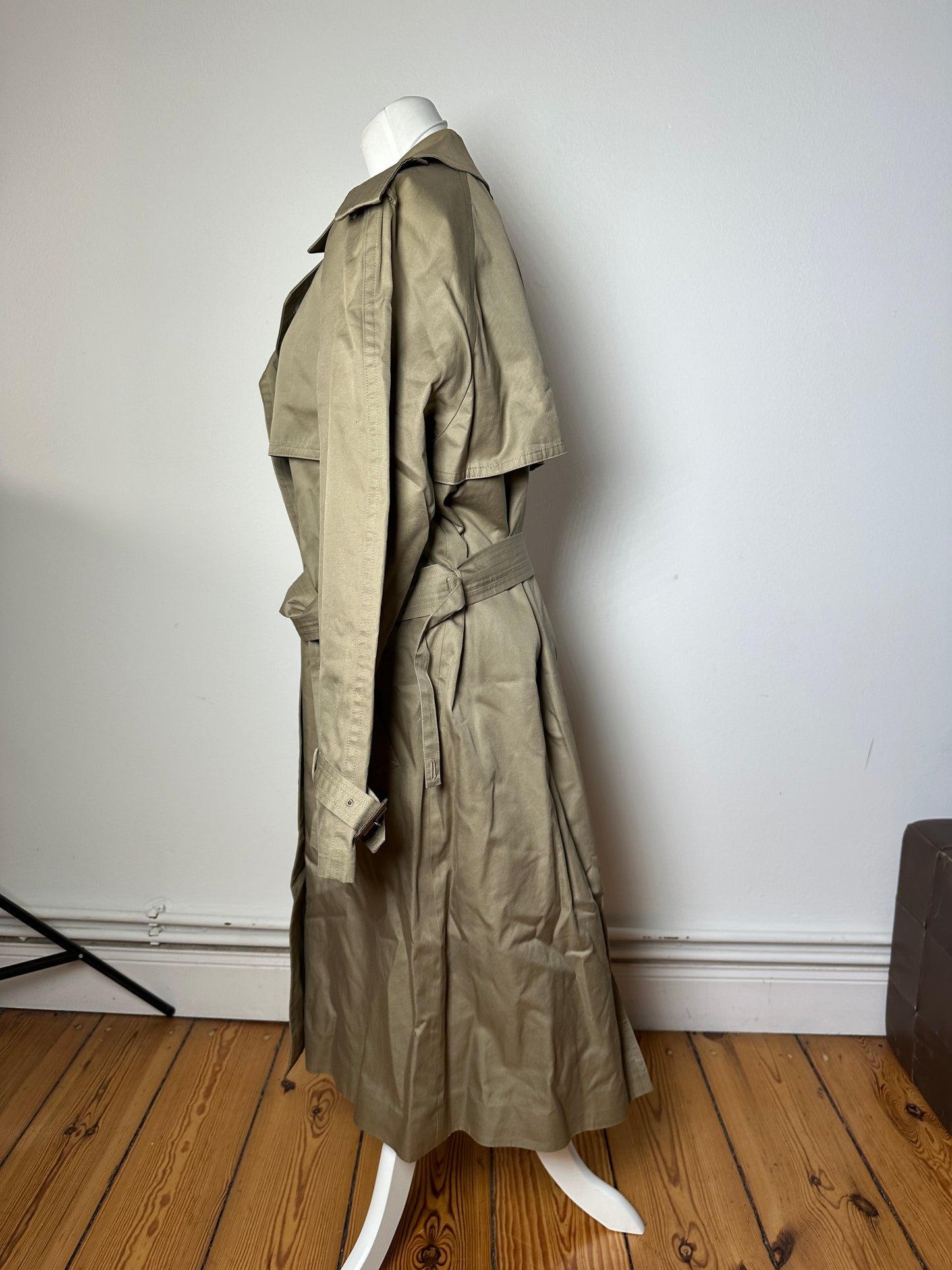 Vintage Yves Saint Laurent Trench Coat Sage Green M/L