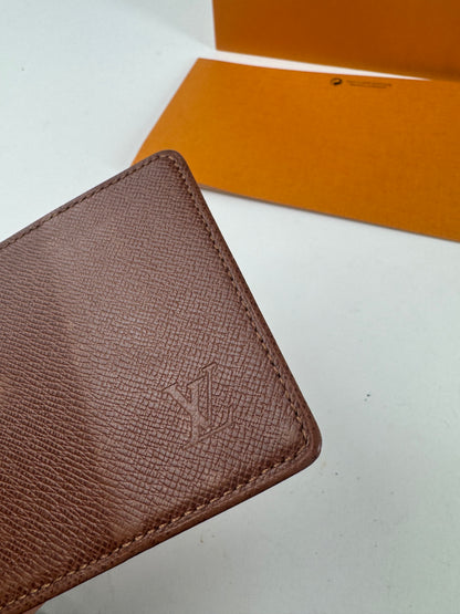 Vintage Louis Vuitton Leather Card Holder Brown