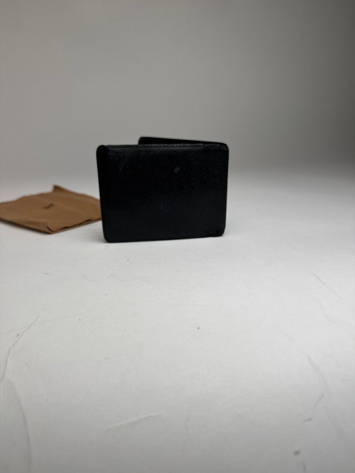Vintage Louis Vuitton Taiga Leather Card Holder Black