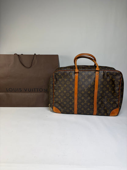 Vintage Louis Vuitton Monogram Canvas Weekender Bag c. 1987 Brown