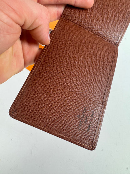 Vintage Louis Vuitton Leather Card Holder Brown