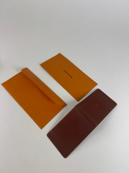 Vintage Louis Vuitton Leather Card Holder Brown