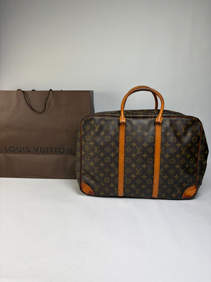 Vintage Louis Vuitton Monogram Canvas Weekender Bag c. 1987 Brown