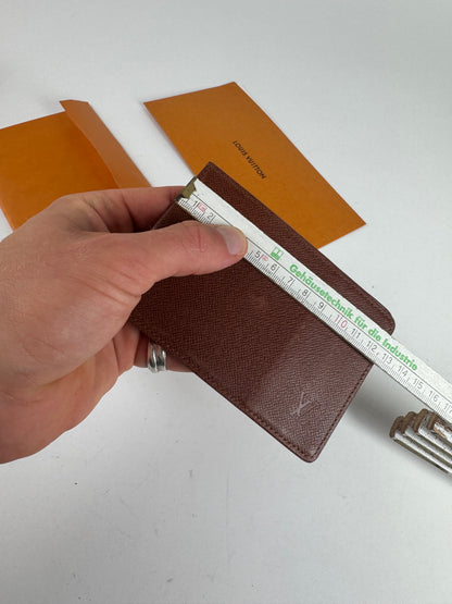 Vintage Louis Vuitton Leather Card Holder Brown