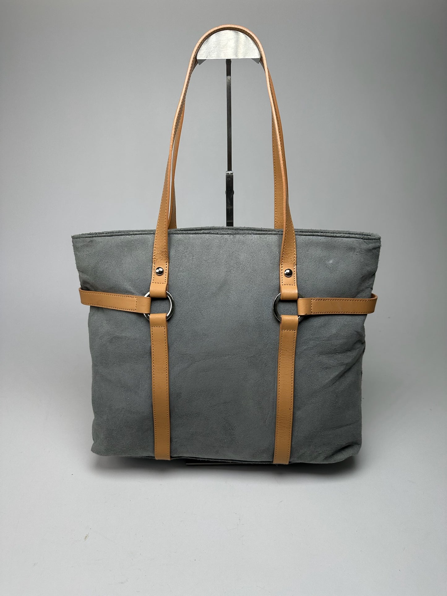 Vintage Courreges Suede Shopper gray