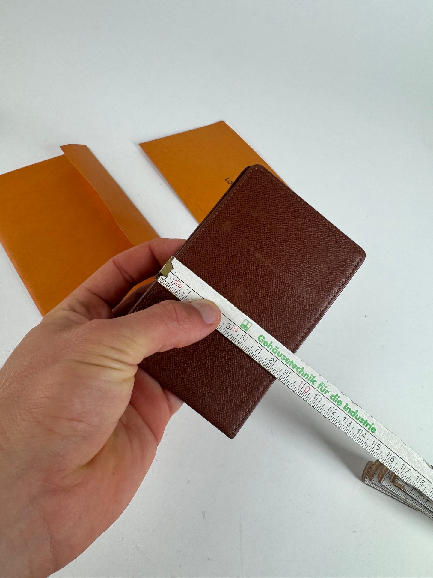 Vintage Louis Vuitton Leather Card Holder Brown